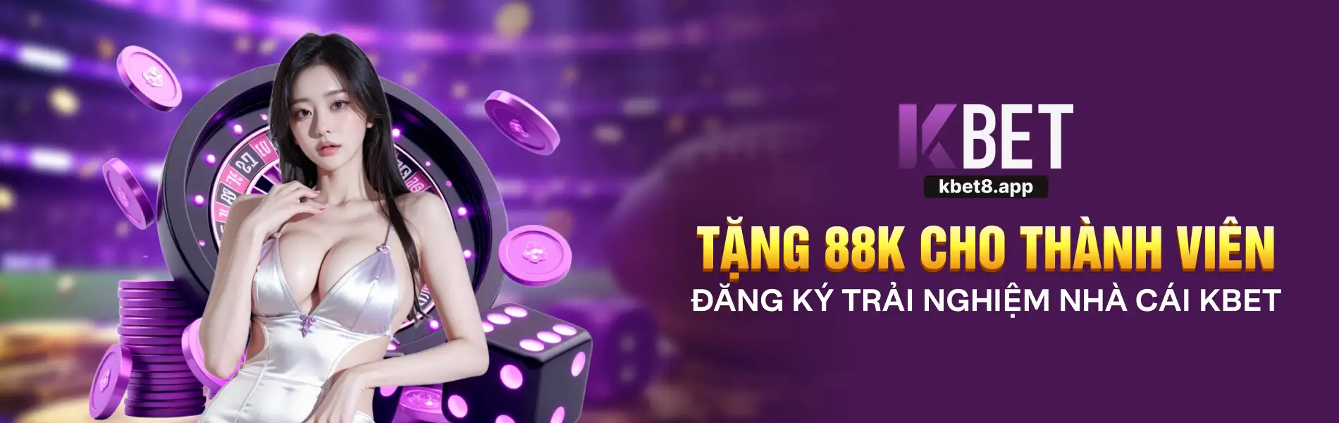 Banner Kbet tặng 88k cho thành viên